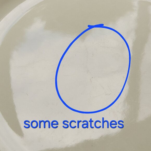 Vintage Lenox Poppies Rainbow Blue Dinner Plate, Raised Floral, Blue Rim, c1998 - Picture 6 of 10